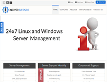 Tablet Screenshot of iserversupport.com